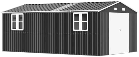 amerlife 10x16x7 ft outdoor storage shed with 2, view 9