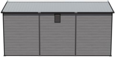 jt 8x14 ft resin storage shed, outdoor tool, view 9