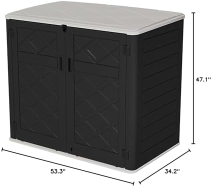 homspark storage shed weather resistance, multi-purpose outdoor storage, view 9