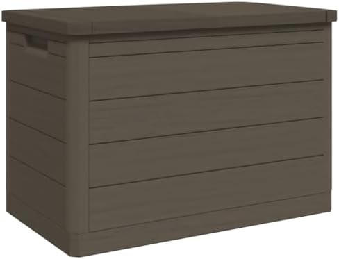 vidaxl patio cushion box brown 30.5x17.5x20.9 polypropylene, view 9