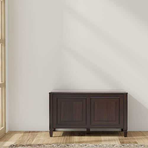 simplihome connaught 36" wide solid wood storage bench, view 15