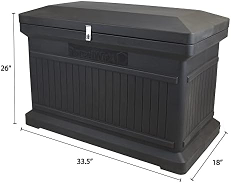 rts home accents parcelwirx premium horizontal storage cabinet/lockable, front angle view