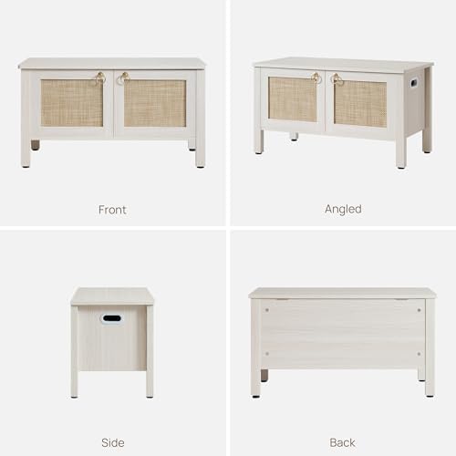 sicotas rattan storage bench boho storage chest with, view 9