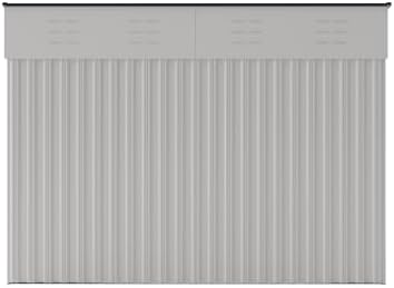 yopto 4×8 ft outdoor metal storage shed,heavy-duty lean, view 18