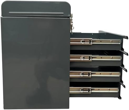 workington portable metal tool chest with 4 drawers, view 9