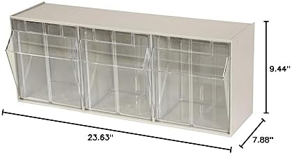 akro-mils tiltview plastic storage cabinet with 3 tilt, view 9