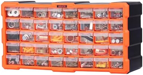 vevor 40-drawer storage organizer, plastic, drawer storage cabinet, view 9
