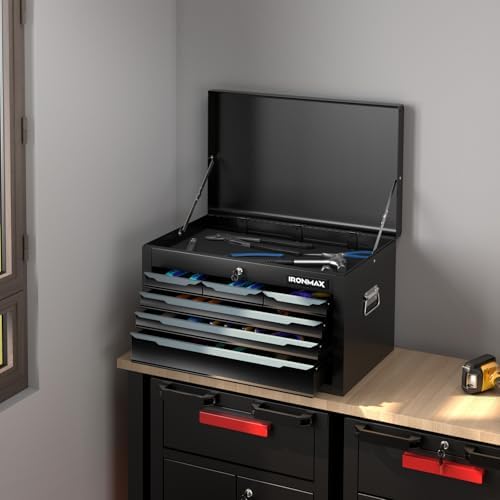 goplus tool box, 24” 6-drawers steel tool chest, view 9