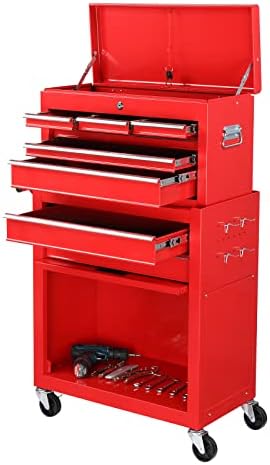 tuffiom 8-drawer rolling tool chest, tool storage cabinet, view 9