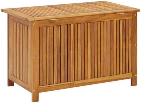 vidaxl garden storage box 35.4"x19.7"x22.8" solid wood acacia, view 9