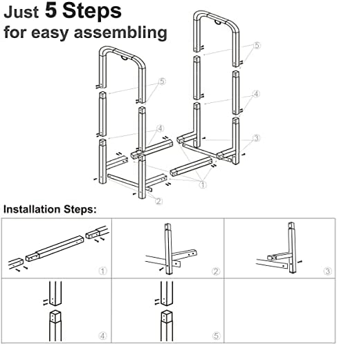 firewood rack stand 2ft heavy duty logs holder on a desk or shelf