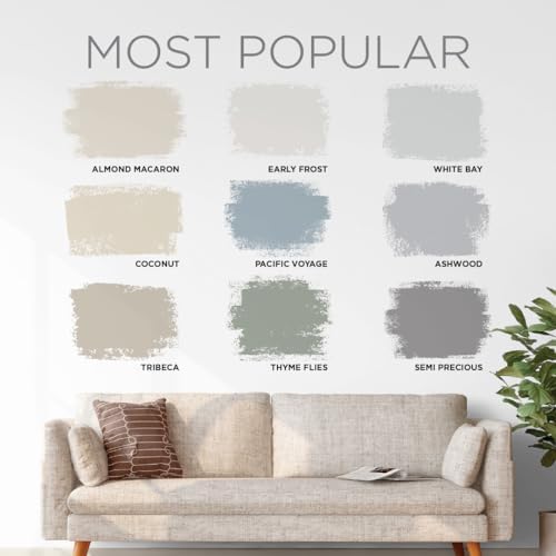 Rust-Oleum Color Spark Paint & Primer, Tribeca, Matte | Sophisticated warm greige-taupe. One-coat coverage for walls, trim & ceilings; washable & durable. Gallon.