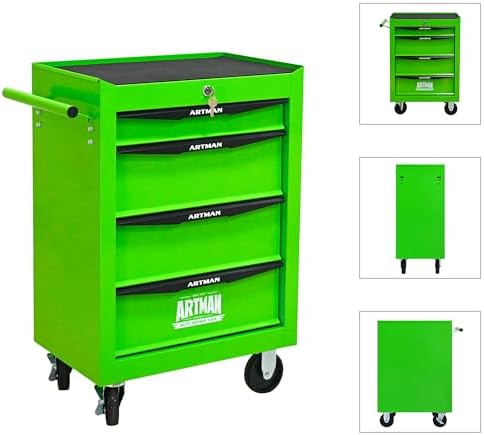 4 drawer rolling tool chest on wheels,multifunctional mobile, view 9