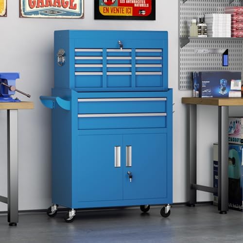 superday metal tool chest, 8 drawer rolling tool, view 9