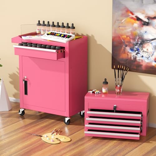 intergreat 5 drawer tool chest with wheels, rolling, view 9
