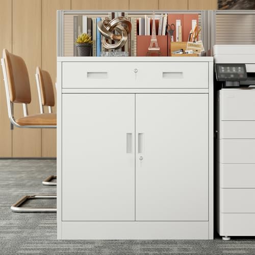 besfur metal storage cabinet, garage storage cabinet with, view 9