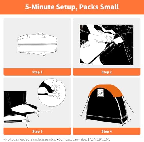 bike storage tent with rain cover, pu5000 waterproof, view 9