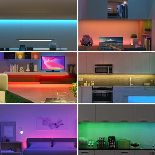 COB LED Strip Purple DC12V High Density 480LEDs/m Light 16.4FT | Dimmable Flexible Uniform Bright Cuttable CRI90+ 8MM Width Cob LED Tape for Cabinet Indoor Decor(No Adapter/Controller)