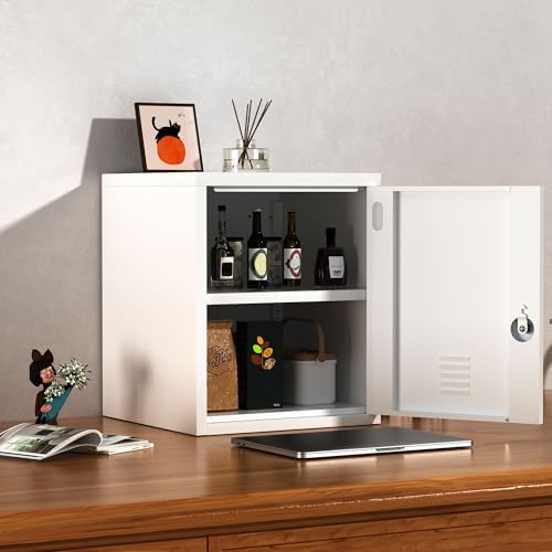 jingur metal storage locker with lockable door, 18.9, view 10