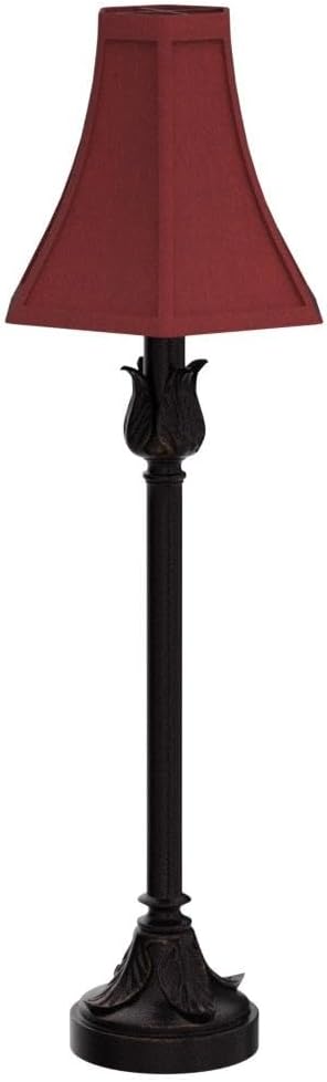 Catalina Lighting Brenda Buffet Table Lamps, Desk Lamp for Office, Dorm, or Bedroom, Reading Light Nightstand Lamp, LED Bulb NOT Included, 25.75", Bronze, Set of 2