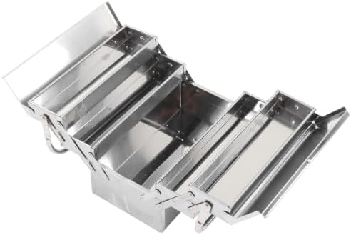 3 tier stainless steel tool box portable folding, view 9