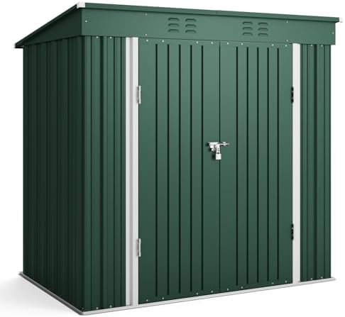 bealife 6' x 4' outdoor storage shed,metal shed, view 9