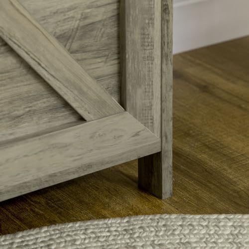 homcom 30" farmhouse storage bench lift top storage, view 9