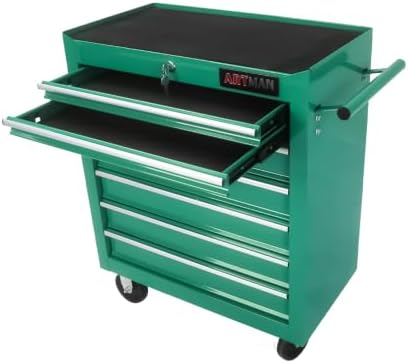 7-drawer heavy-duty rolling tool chest with wheels, steel, view 9