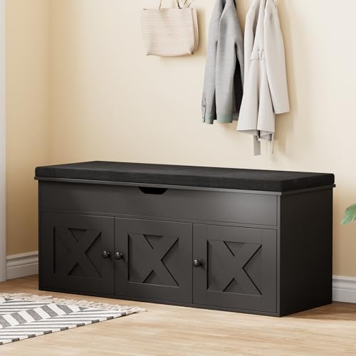 homleke shoe storage bench with lift top &, view 9