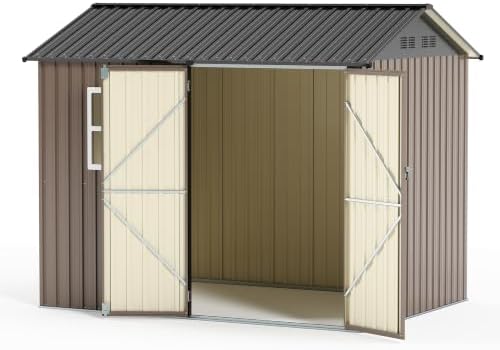 lausaint home 8 x 6 ft outdoor storage, view 9