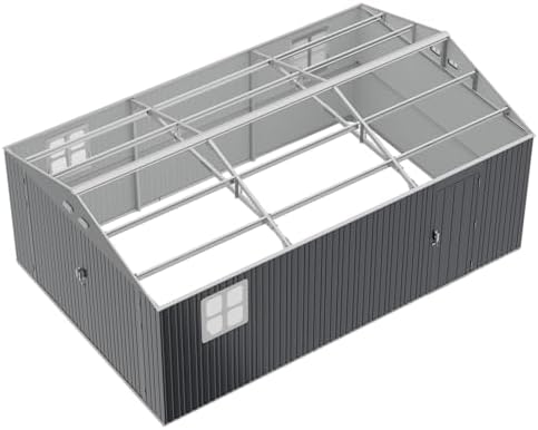 k knowbody 13x20 ft metal garage shed with, view 9
