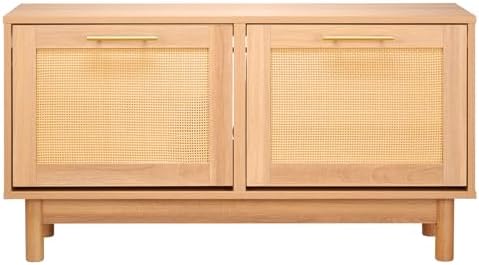 vevor rattan shoe storage bench, entryway bench with, view 10