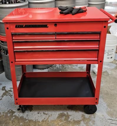 roller cart tool cabinet storage chest box glossy, main product view