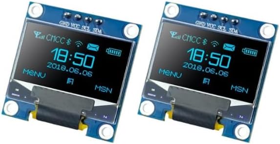 2PCS 0.96 Inch OLED I2C IIC Display Module 128x64 Pixel SSD1306 Mini by Unknown