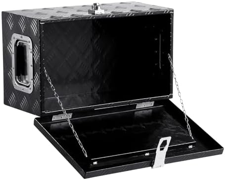 vevor heavy duty aluminum truck bed tool box, view 9