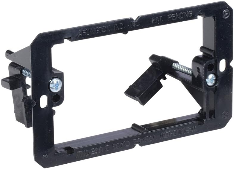 Arlington LV1-10 Low Voltage Mounting Bracket, 1-Gang, Black, 10-Pack