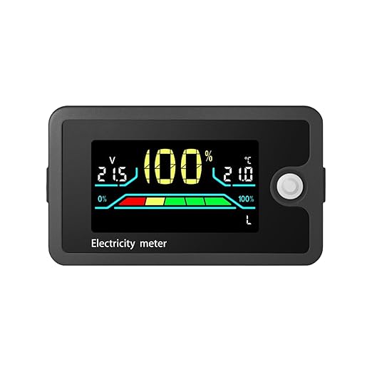 Elnwnnkc Voltmeter, 8-100V Electricity Monitors Digital Voltage Testers - Image 9