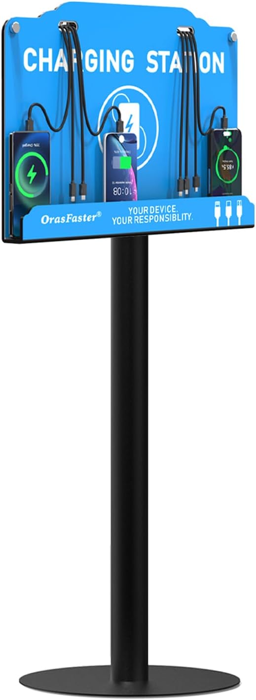 Orasfaster Floor Standing Cell Phone Charging Station Multi-Device Station - Image 8