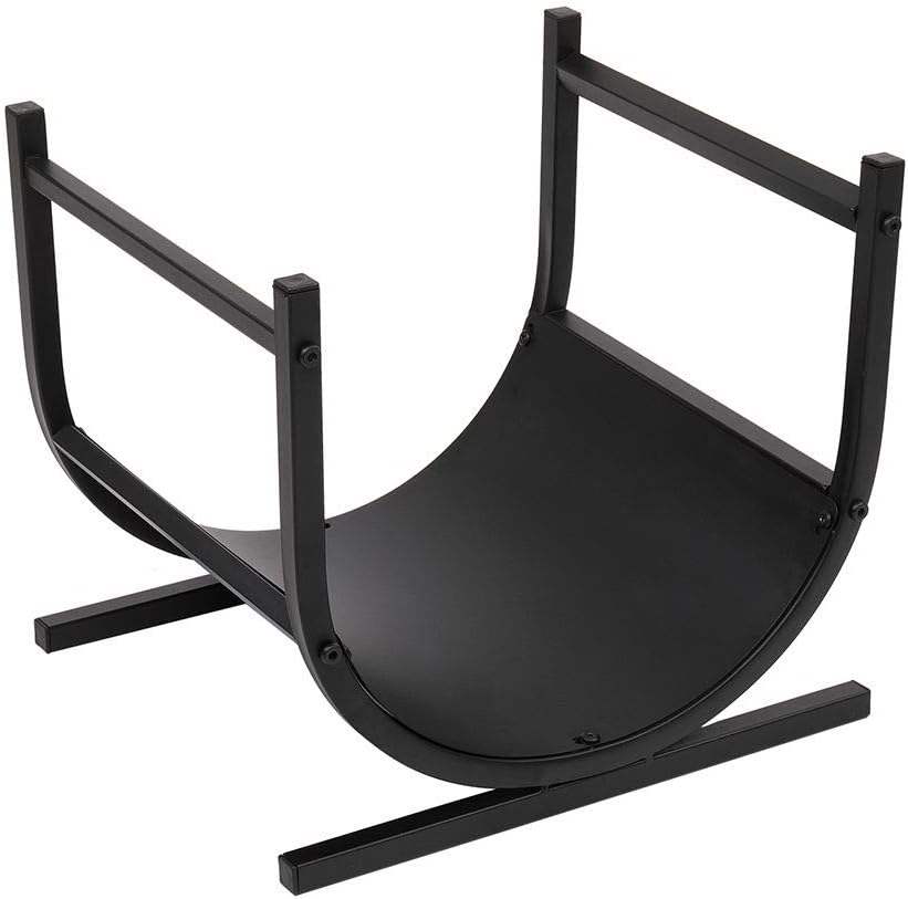 fireplace u-shaped log rack, firewood storage iron holder, main product view