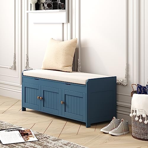 homefort 41.3" shoe bench with lift top storage, view 9
