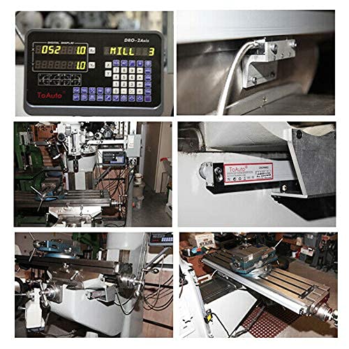 TOAUTO Digital Readout 2 Axis 3 Axis DRO Display Linear Scale 100mm 4" - Image 7