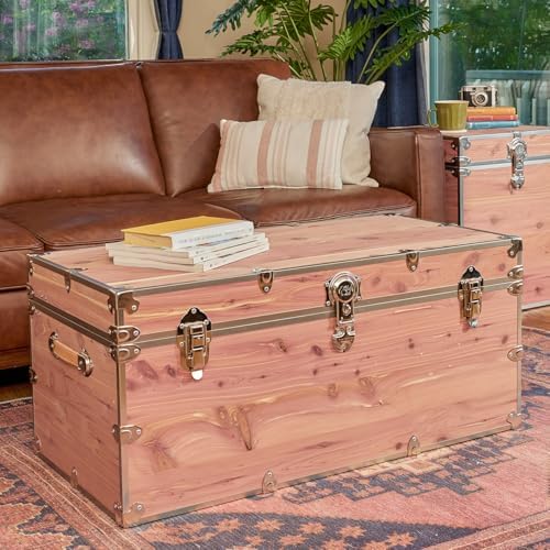 rhino knotty cedar xxl chest, coffee table storage, view 9