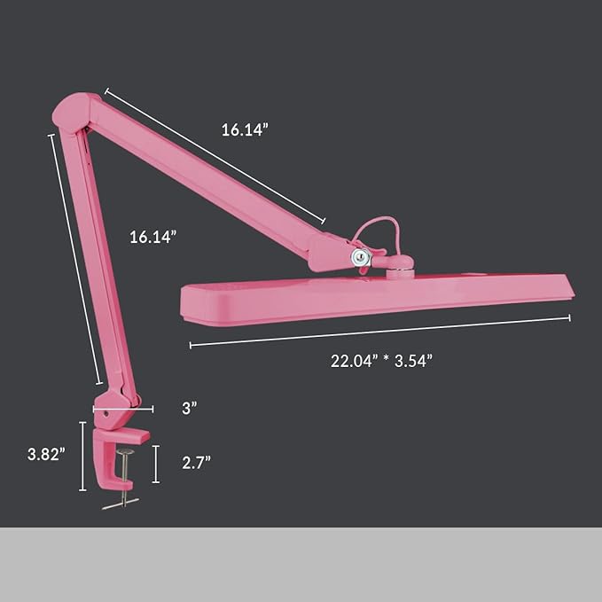 Neatfi XL 2, 500 Lumens LED Task Lamp, 22 Inches Wide, Eye-Caring, Desk Light - Image 7
