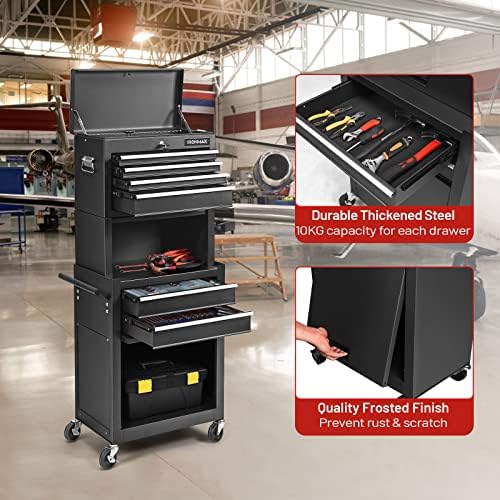 nightcore 6 drawer rolling tool chest, 3 in, view 9