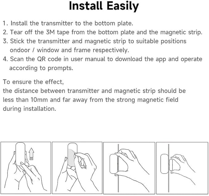 IHSENO WiFi Door Window Sensor, Smart Door Open/Closed Detector - Image 9