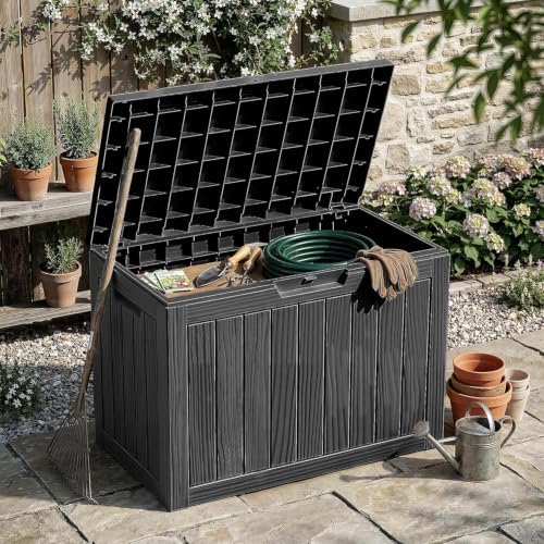 50gal outdoor storage box anti-theft delivery box lockable on a desk or shelf