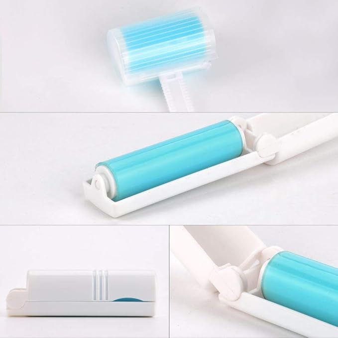 Washable Gel Lint Roller 4 Pack, Reusable Sticky Lint Roller Portable Dog Cat - Image 6