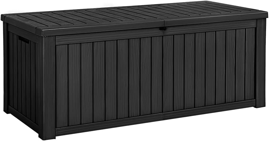 devoko 150 gallon deck box resin outdoor storage, main product view