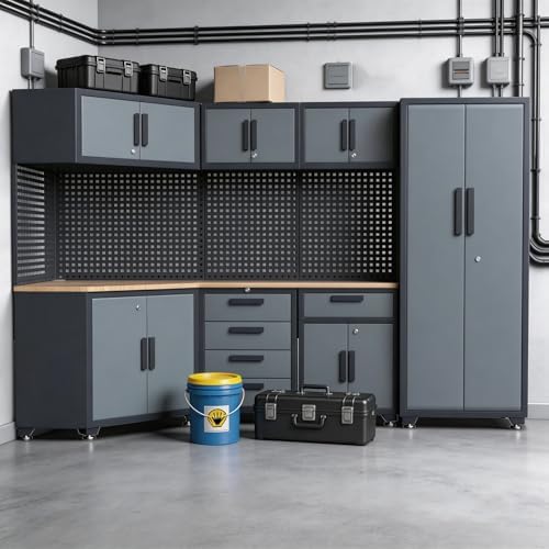 garage storage cabinet system, view 9