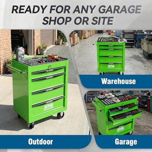 4-drawer rolling tool chest - heavy duty tool, view 9